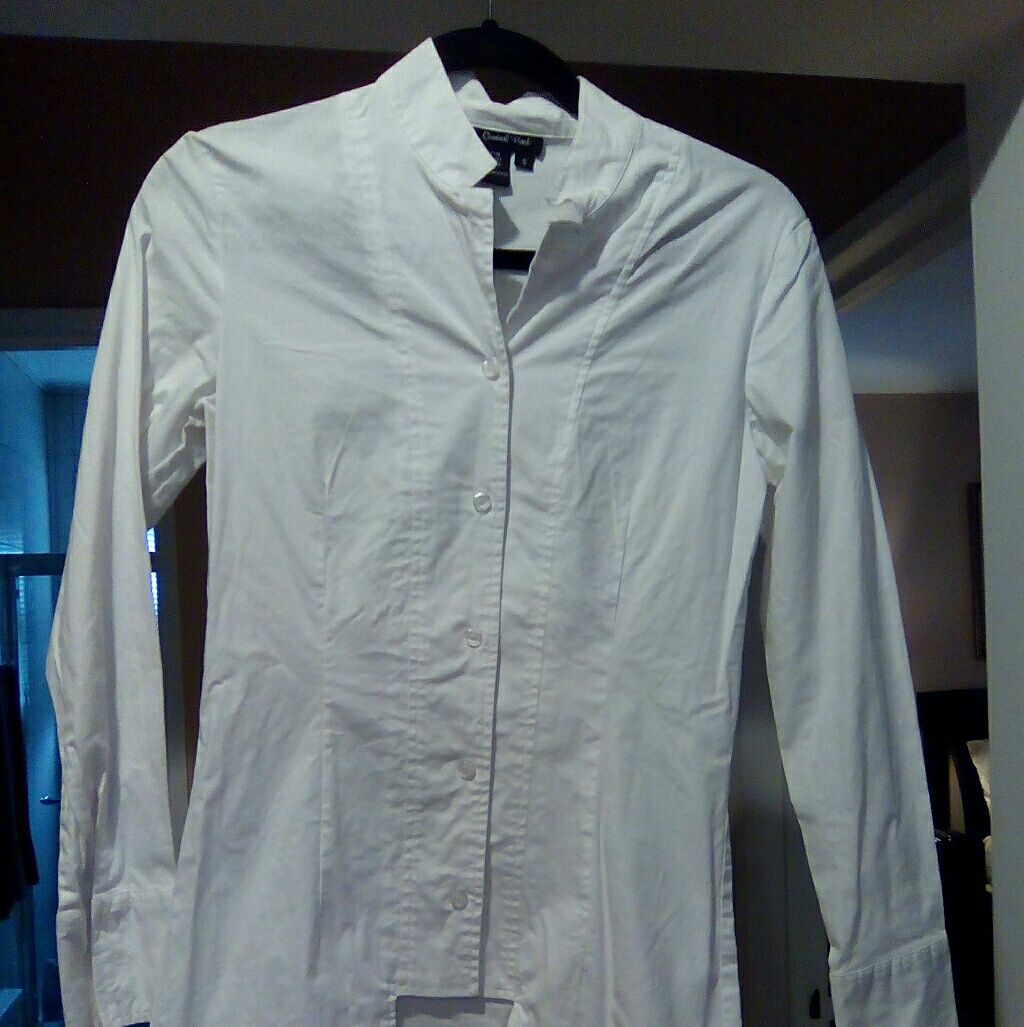 Central Park White Button Down